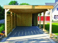 Einzelcarport 7026 Classic mit Geräteraum